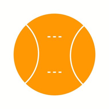 Güzel Tenis Topu Kabartma Vektör Simgesi