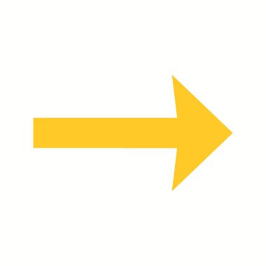 Güzel Sağ Ok Kabartma Vektör Simgesi