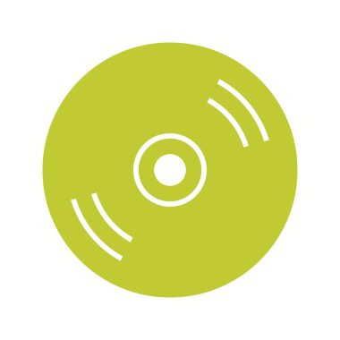 Güzel Cd Glyph Vektör Simgesi