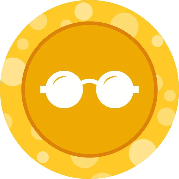 Schöne Brille Glyphen-Vektorsymbol — Stockvektor