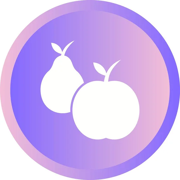 Belle icône vectorielle de glyphe de fruits — Image vectorielle