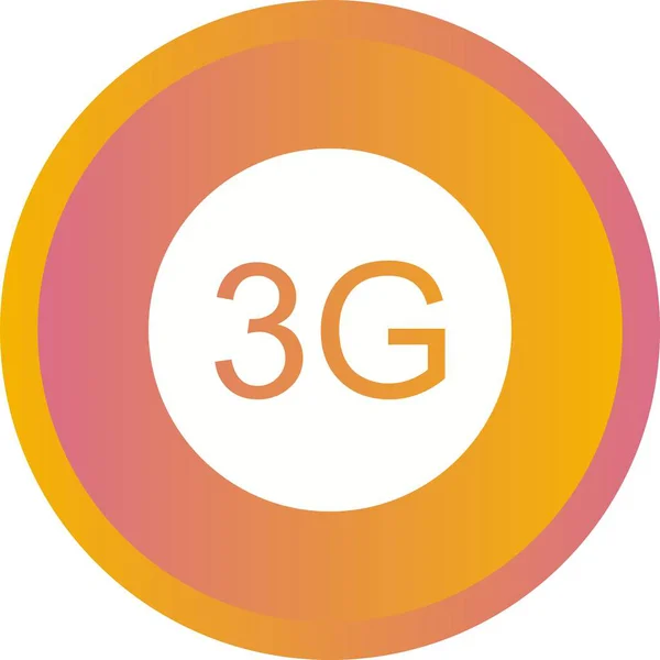 Icona vettoriale del glifo di Beautifu 3G — Vettoriale Stock
