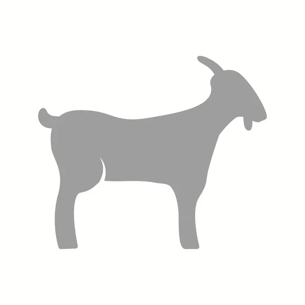 Όμορφη Goat Glyph Vector Εικονίδιο — Διανυσματικό Αρχείο