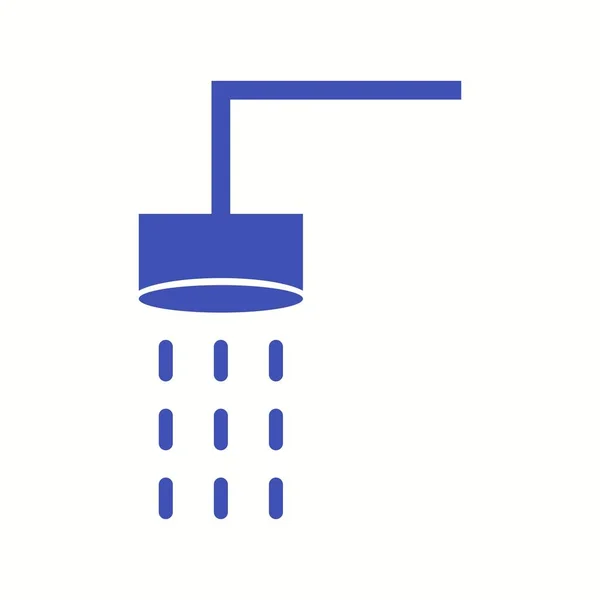 Gyönyörű zuhany Glyph vektor ikon — Stock Vector