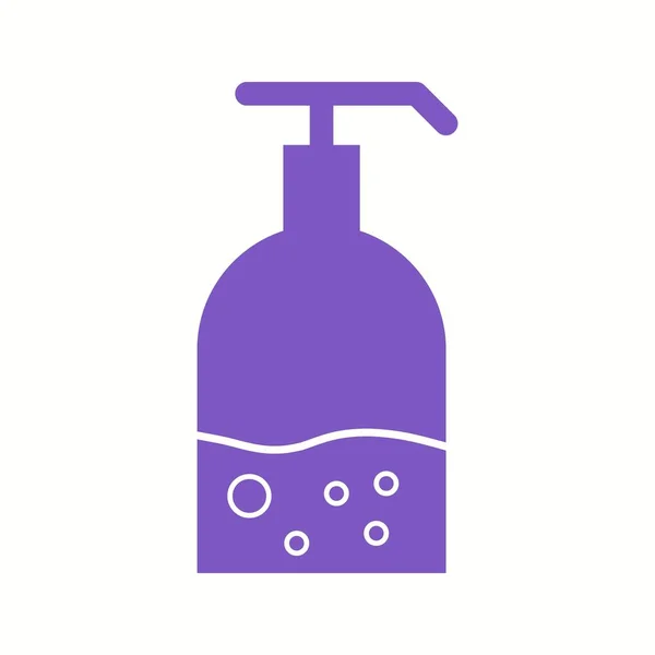 Mooie hand wassen Glyph vector icoon — Stockvector