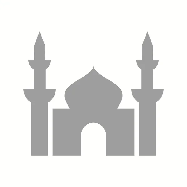 美丽的清真寺Gyph矢量图标 — 图库矢量图片