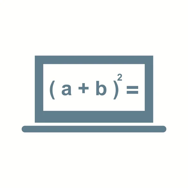 Belle formule en ligne Glyphe Icône vectorielle — Image vectorielle