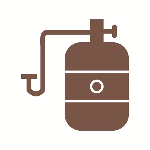 Krásná Cylinder Glyph Vector Icon — Stockový vektor