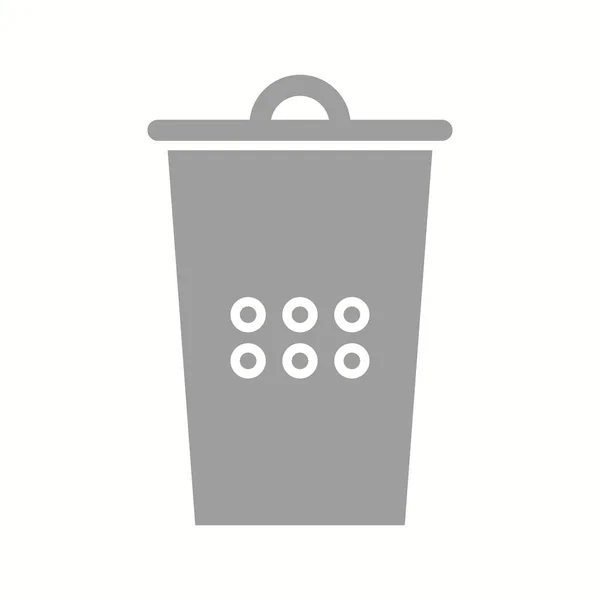 Belle icône vectorielle de glyphe de poubelle — Image vectorielle
