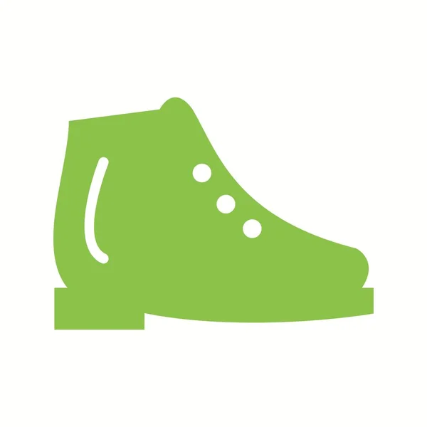 Beautiful Ice Shoes Glyph Vector Icon — ストックベクタ