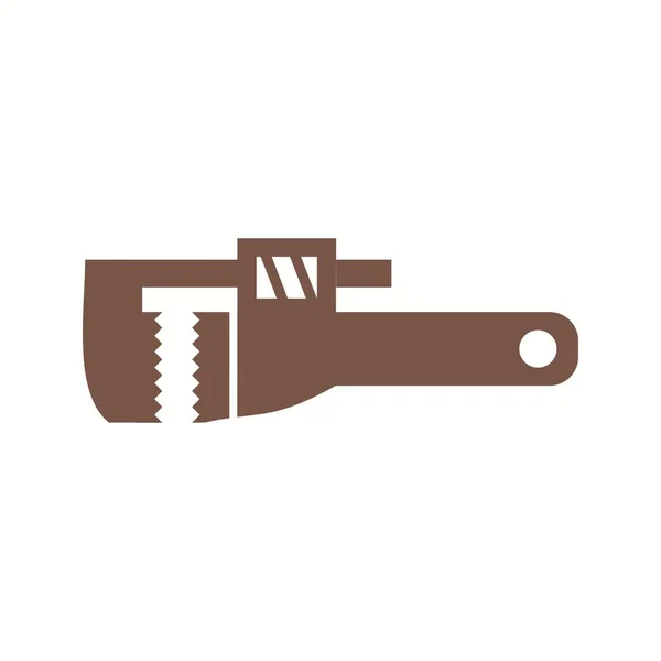 Beautiful Wrench Glyph Vector Icon — ストックベクタ