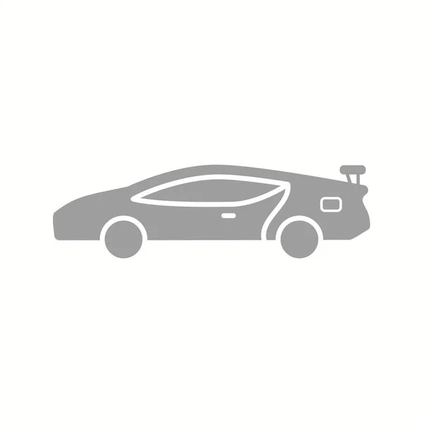 Beautiful Sports Car Glyph Vector Icon — ストックベクタ