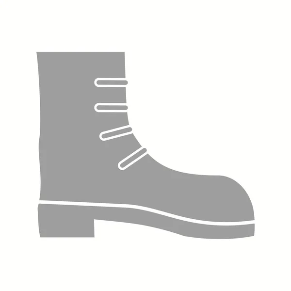 Krásná dlouhá bota Glyph Vector Icon — Stockový vektor