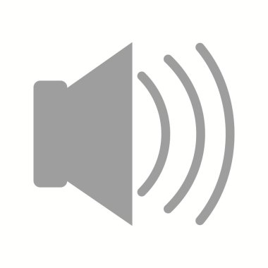 Güzel Gürültülü Sözcü Glyph Vektör Simgesi