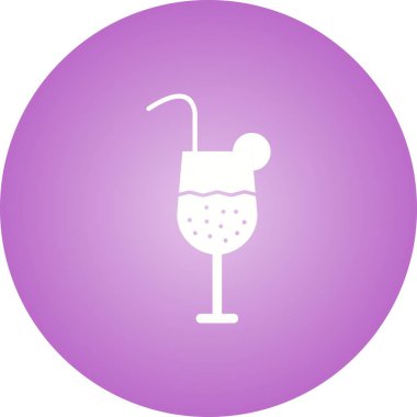 Güzel içecek kabartma vektörü simgesi