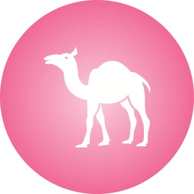 Güzel Deve Kabartma Vektör Simgesi