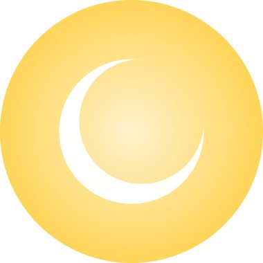 Güzel Ay Kabartma Vektörü Simgesi