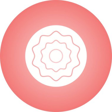 Beautiful Cookies Glyph Vector Icon