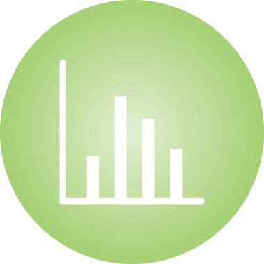 Beautiful Graph Line Glyph Vector Icon