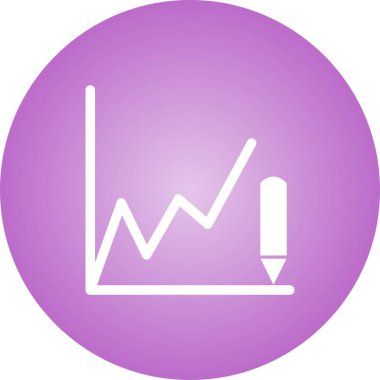 Güzel Çizim Grafikleri Kabartma Vektörü Simgesi