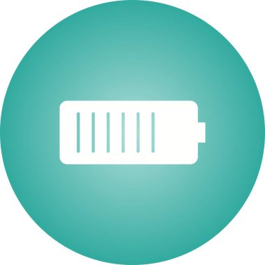 Güzel Mobil Batarya Glyph Vektör Simgesi