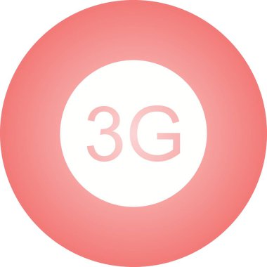 Beautifu 3g Glyph Vektör Simgesi