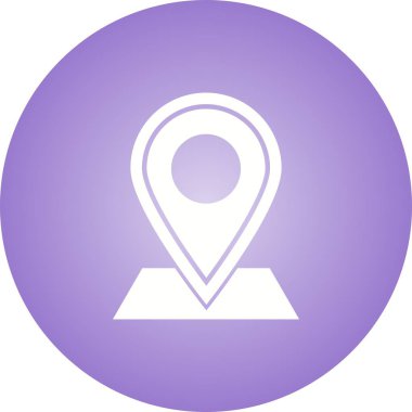 Güzel İşaretli Yer Kabartma Vektör Simgesi