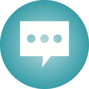 Güzel İleti Kabartma Vektörü Simgesi