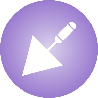 Güzel Trowel Glyph Vektör Simgesi