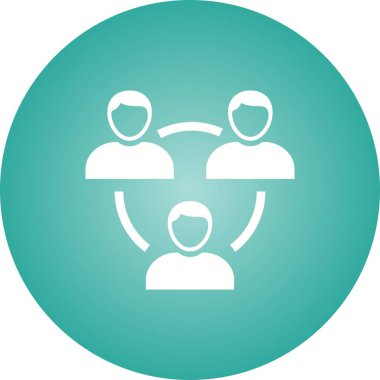 Güzel Buluşma Kabartma Vektörü Simgesi