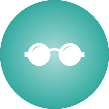 Güzel Gözlükler Kabartma Vektör Simgesi