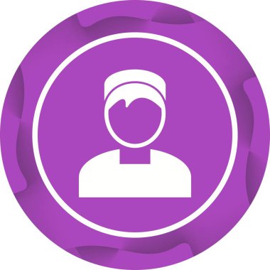 Beautiful Muslim glyph Vector Icon