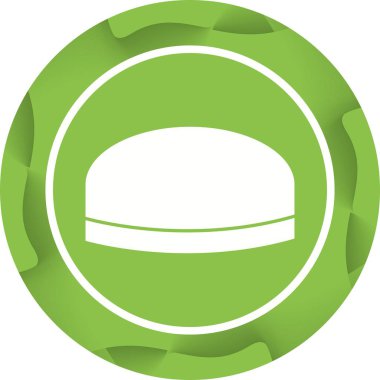 Güzel Cap Glyph Vektör Simgesi