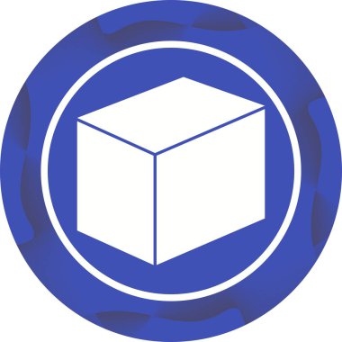 Güzel Küp Kabartma Vektörü Simgesi