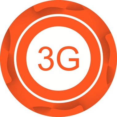 Beautifu 3g Glyph Vektör Simgesi