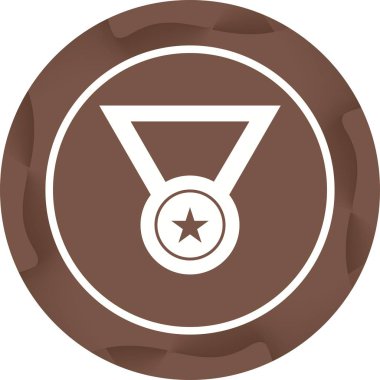 Güzel Madalya Kabartma Vektörü Simgesi