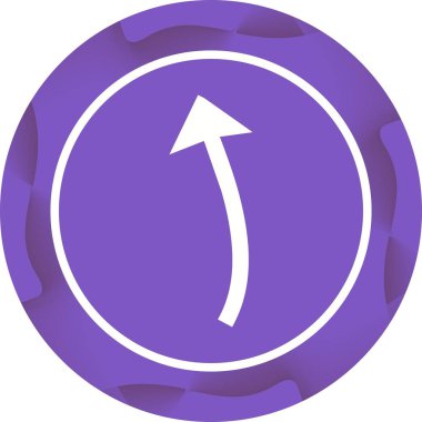 Glyph Vektör Simgesini Gösteren Güzel Ok