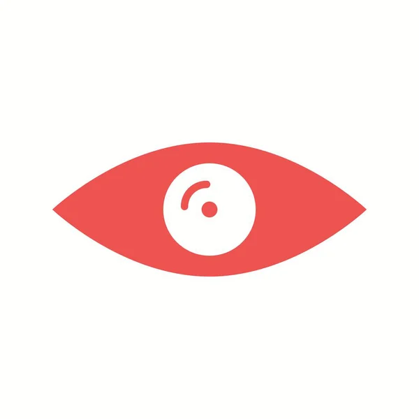 Schöne Augenglyphen-Vektor-Symbol — Stockvektor