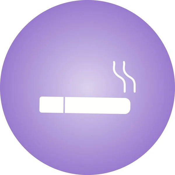 Schöne Zigaretten-Glyphen-Vektorsymbol — Stockvektor