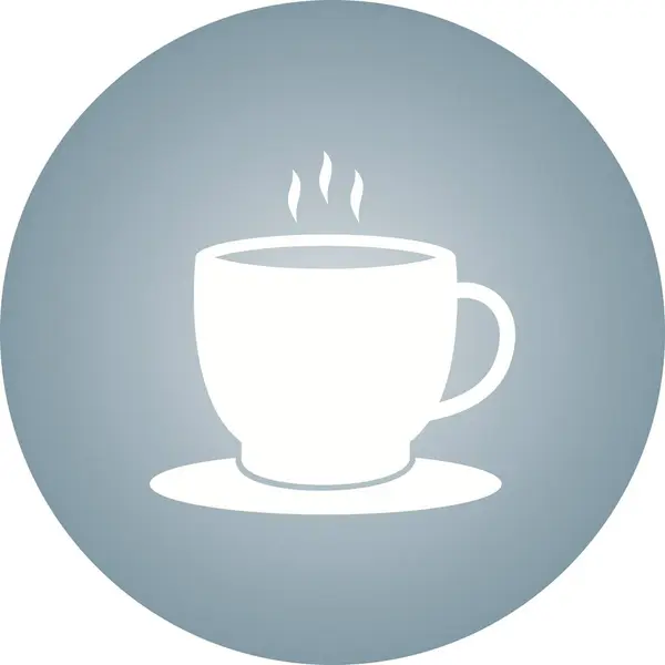 Gyönyörű Tea Cup Glyph vektor ikon — Stock Vector