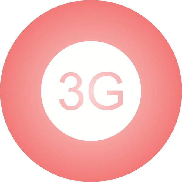 Beautifu 3G Glifo Vector icono — Vector de stock
