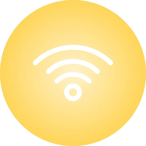 Beautiful Wifi Signal Glyph Vector Icon — ストックベクタ