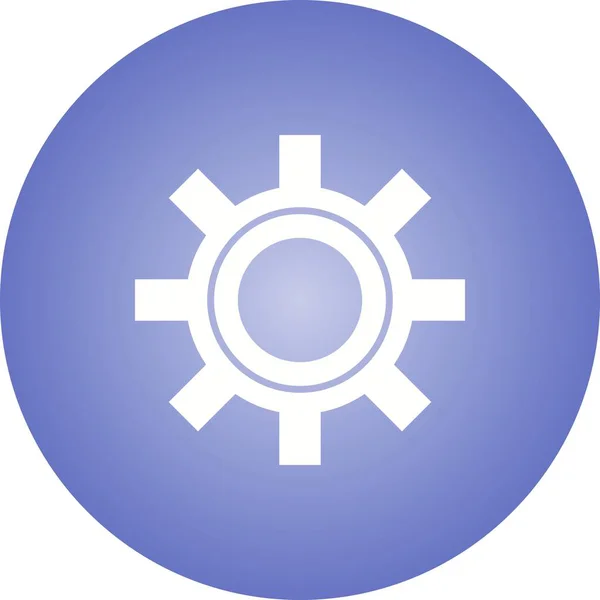 Beautiful Settings Glyph Vector Icon — ストックベクタ