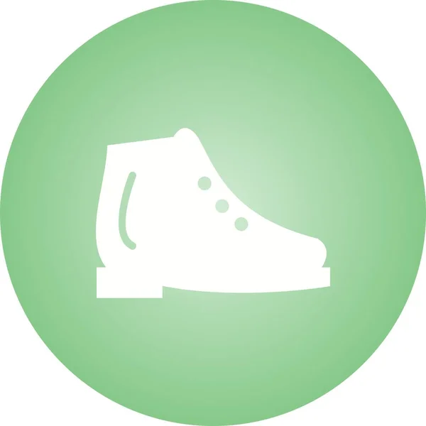 Beautiful Ice Shoes Glyph Vector Icon — Stock Vector