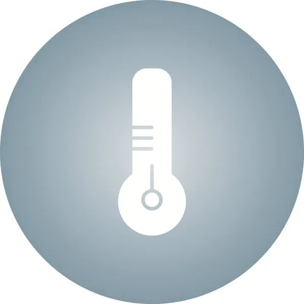 Schönes Thermometer-Glyphen-Vektor-Symbol — Stockvektor