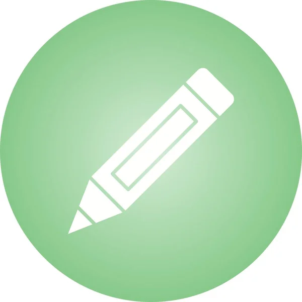 Bela caneta Glyph Vector Ícone —  Vetores de Stock