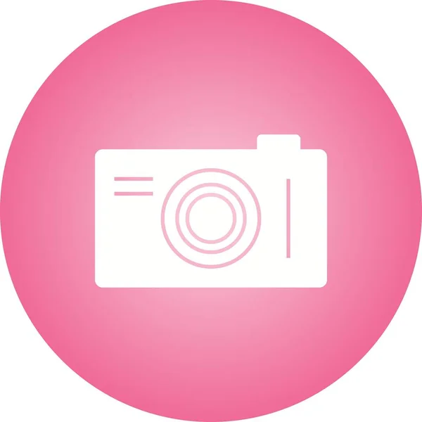 Mooie Camera Glyph Vector Ikoon — Stockvector