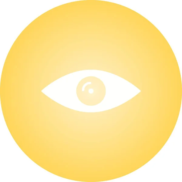 Hermoso ojo glifo vector icono — Archivo Imágenes Vectoriales