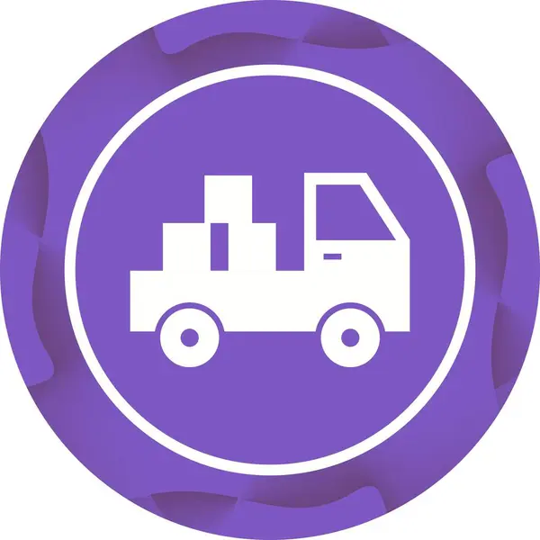 Hermosa camioneta Glyph Vector icono — Archivo Imágenes Vectoriales