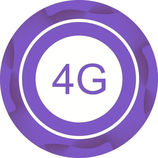 Smukke 4G Glyph vektor ikon – Stock-vektor